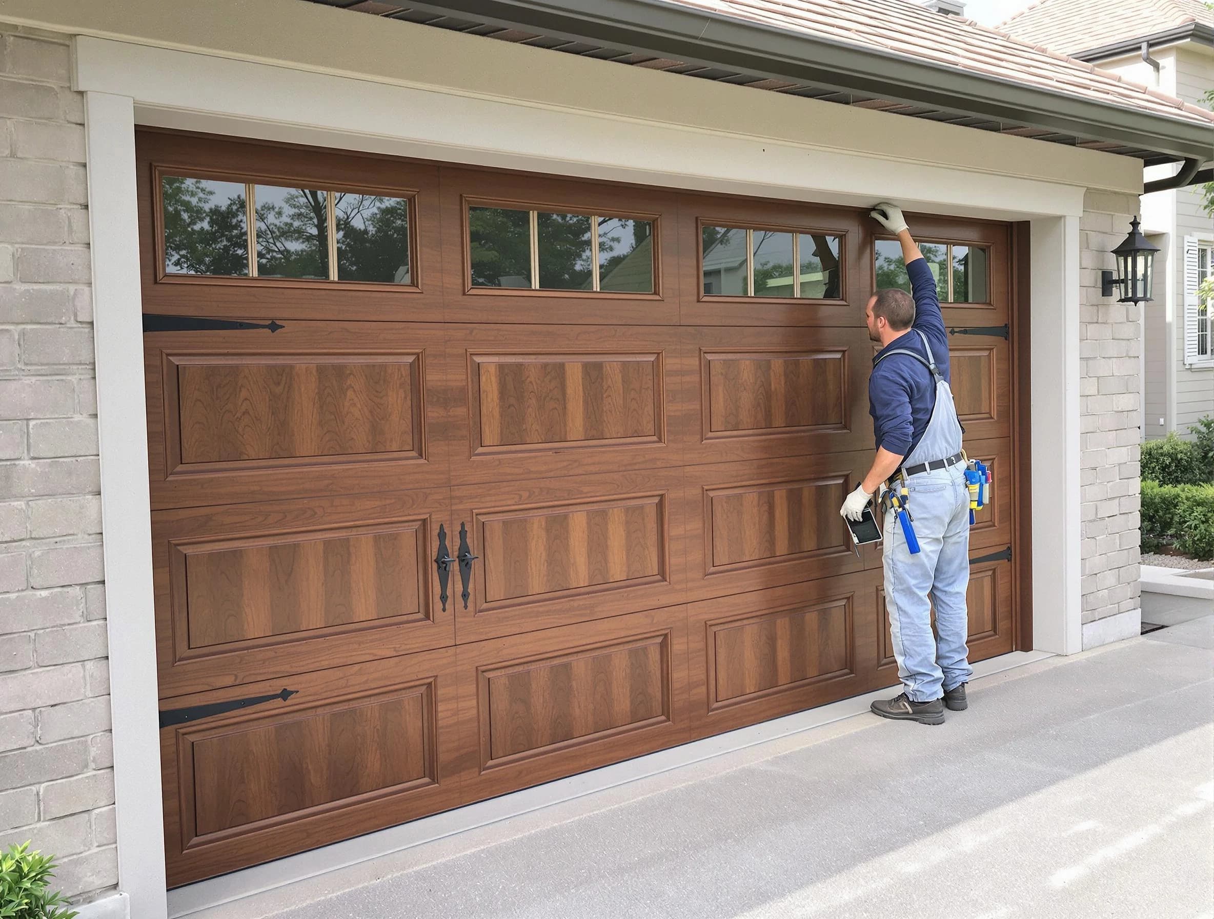 Custom garage door showcase by Cranberry Garage Door Repair in Cranberry