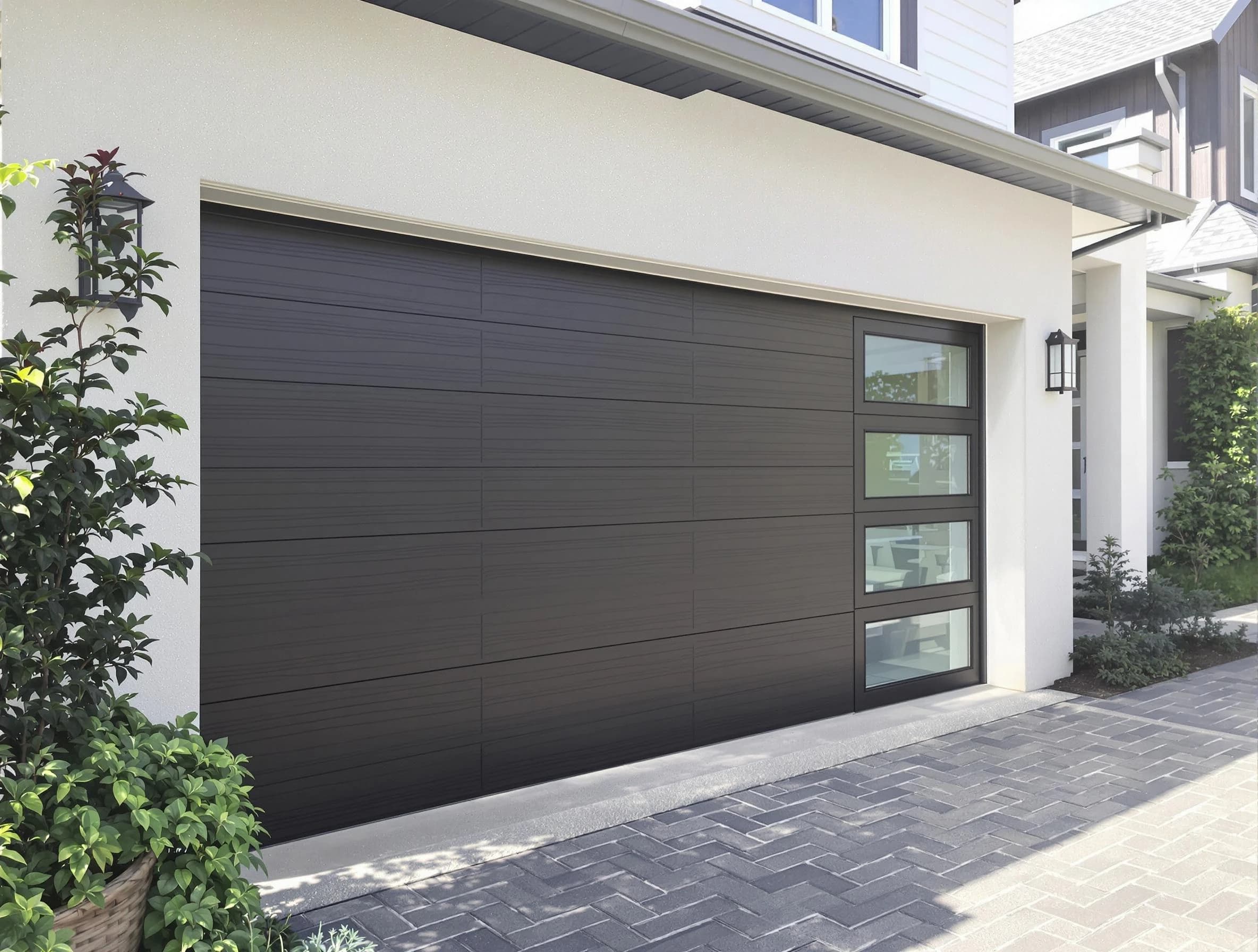 Custom garage door installation by Cranberry Garage Door Repair in Cranberry