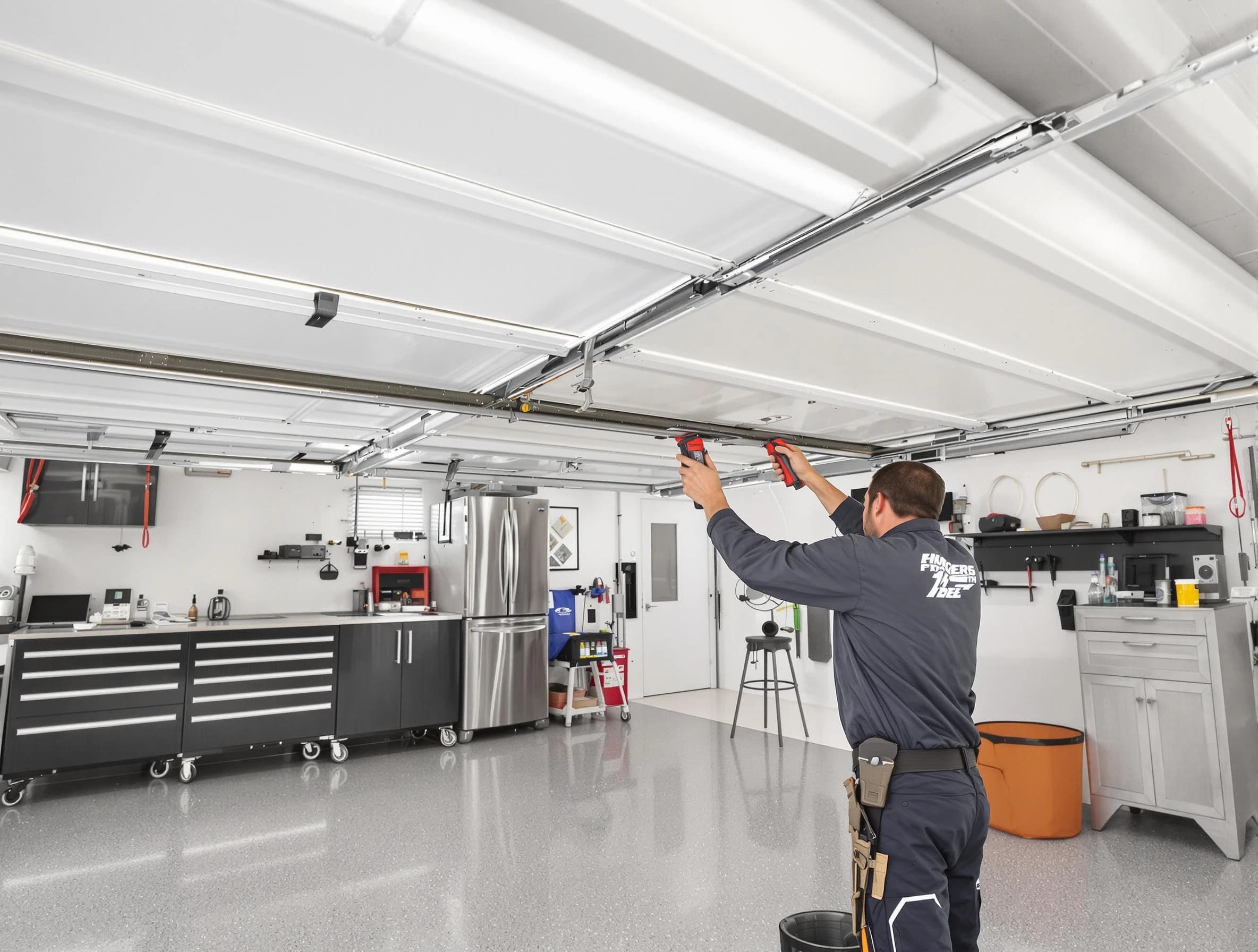 Overhead garage door repair service by Cranberry Garage Door Repair in Cranberry