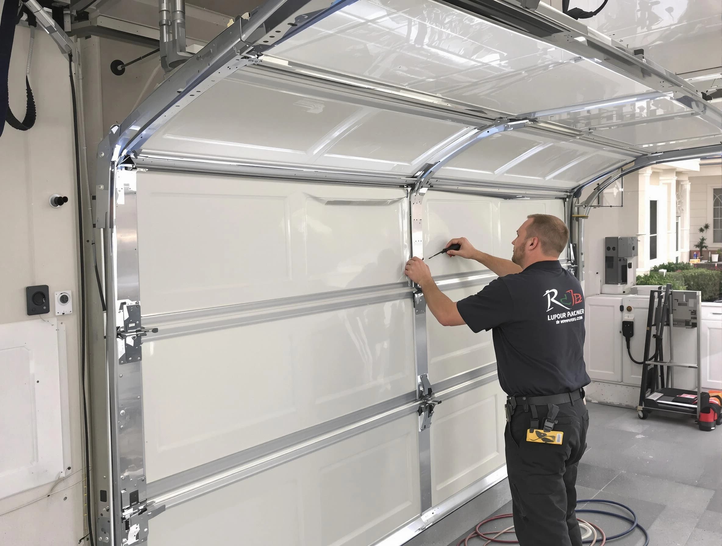 Cranberry Garage Door Repair professional performing panel repair in Cranberry