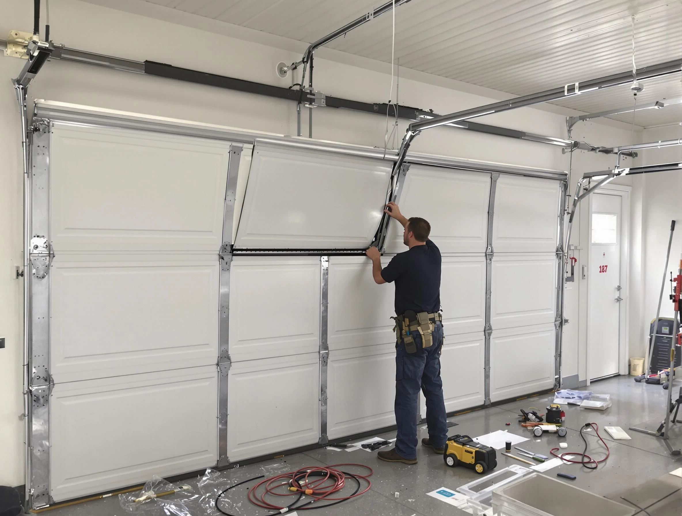 Garage Door Section Replacement in Cranberry