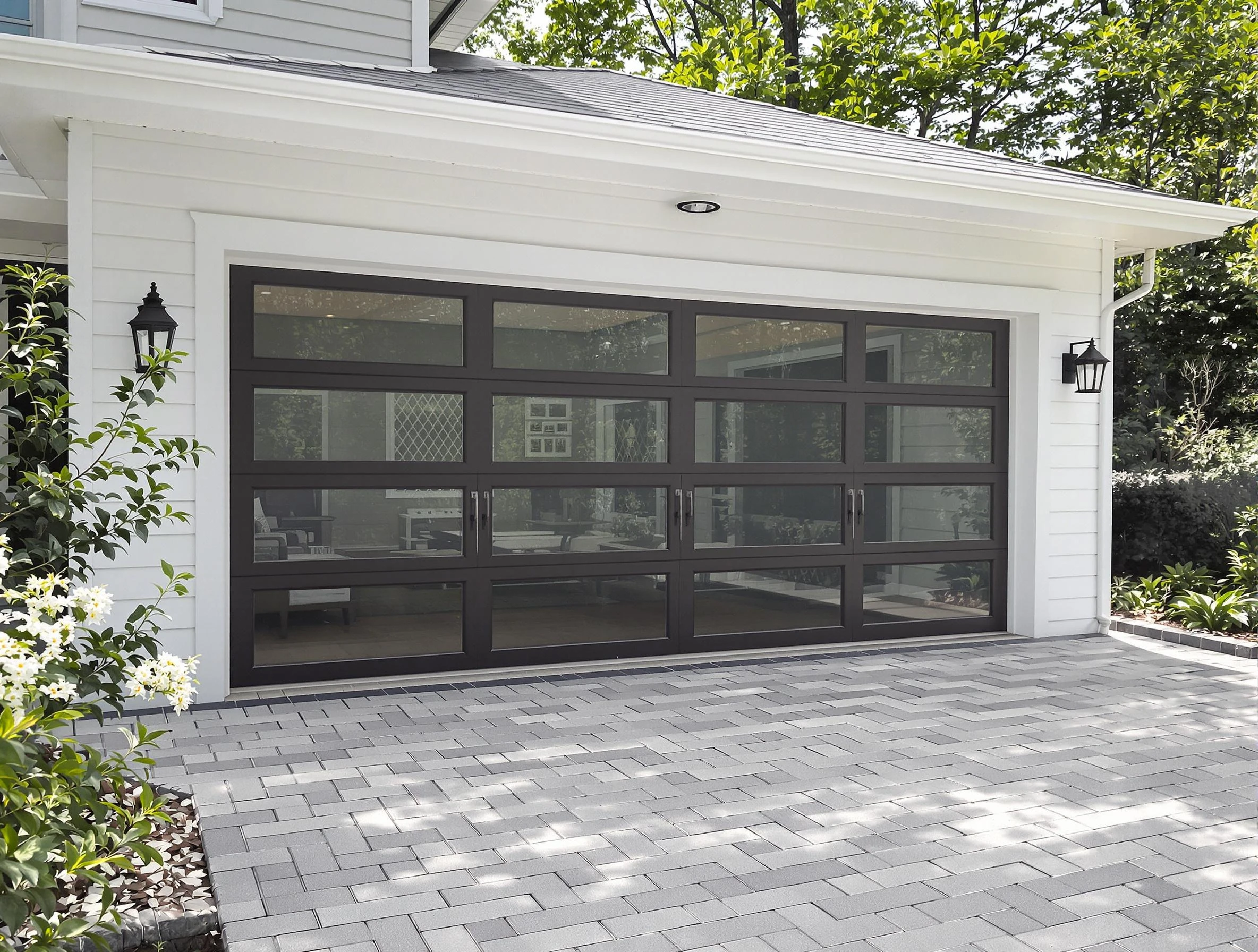 Cranberry Garage Door Repair design specialist presenting custom garage door options to Cranberry homeowner