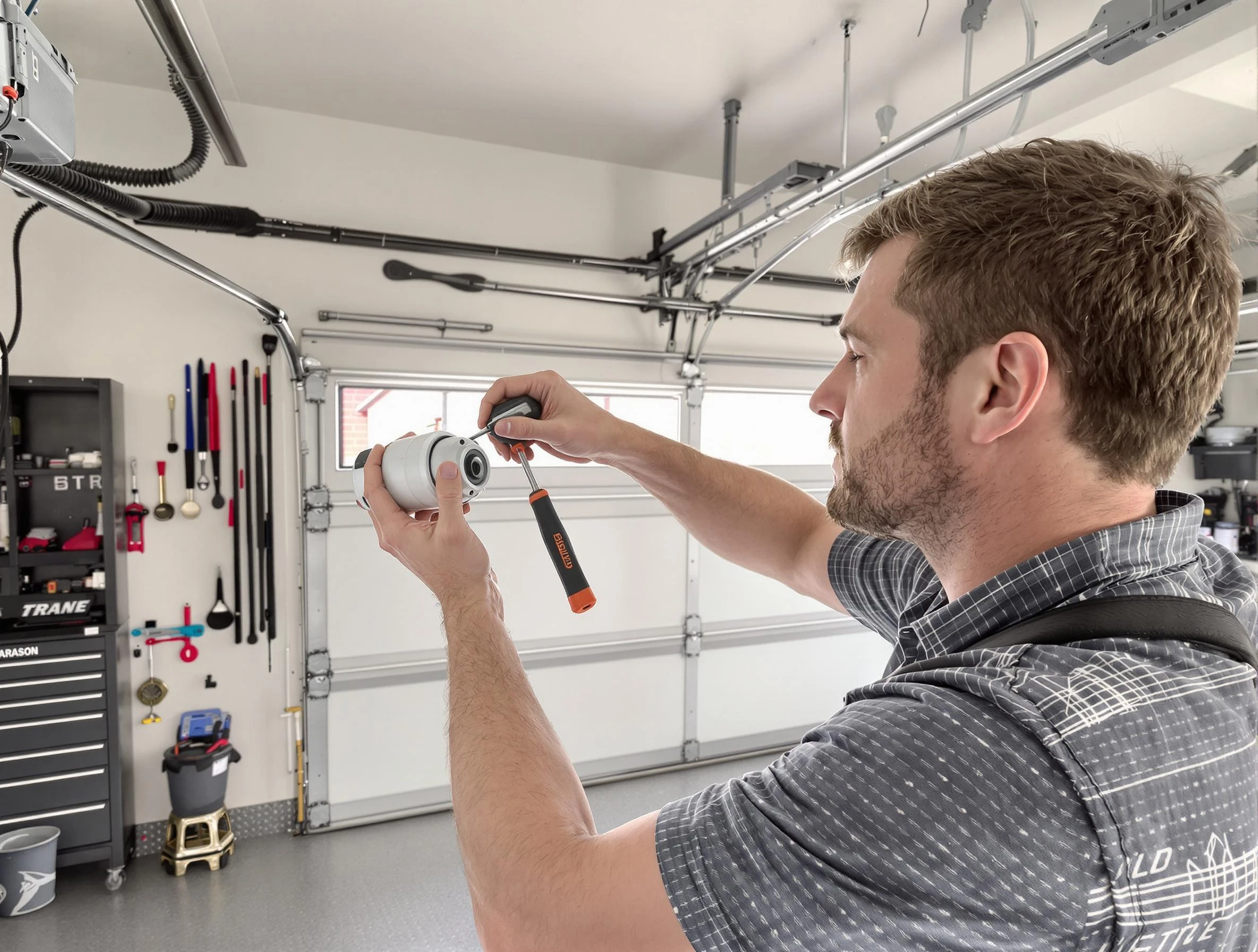 Garage door opener repair service by Cranberry Garage Door Repair in Cranberry