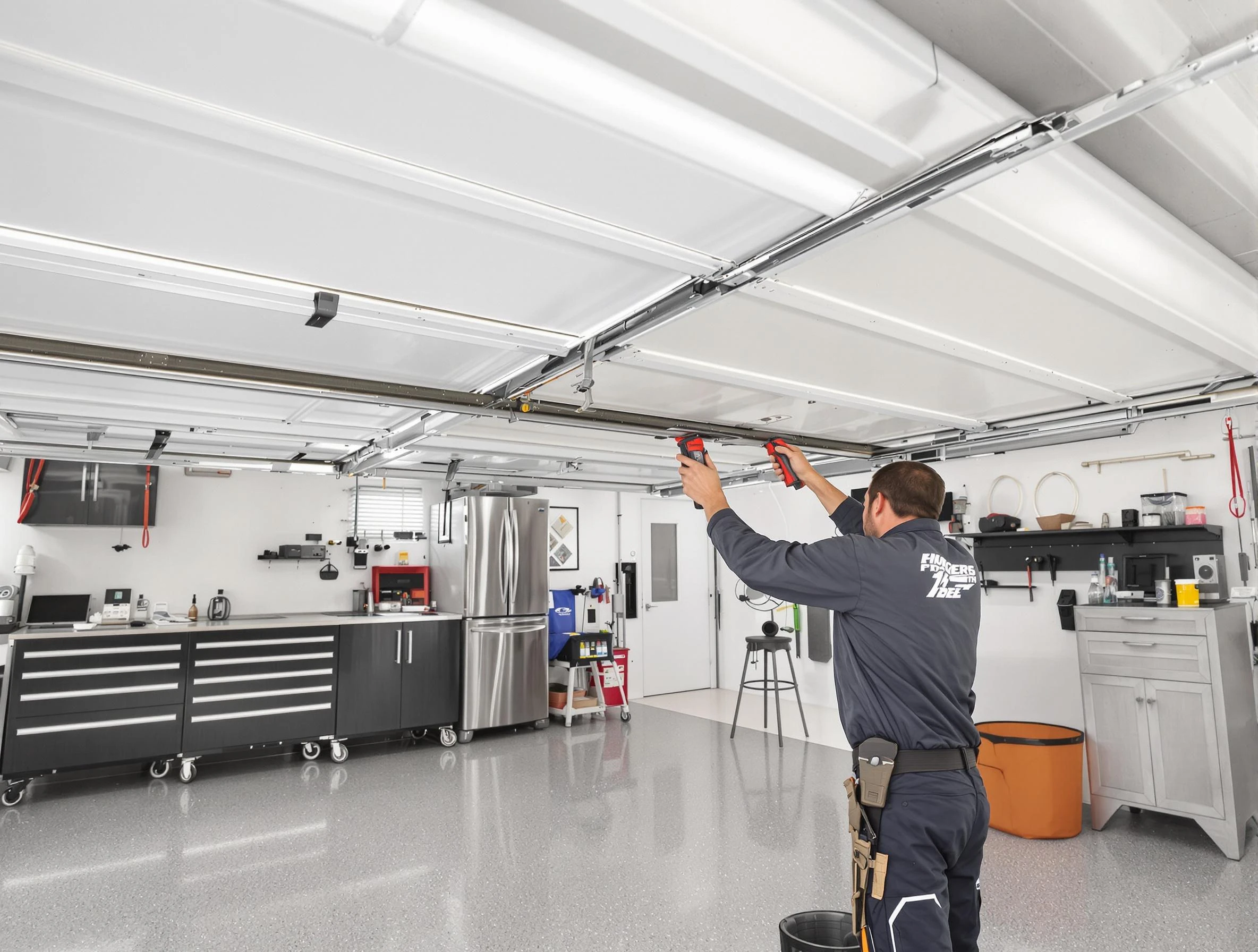 Overhead garage door repair service by Cranberry Garage Door Repair in Cranberry