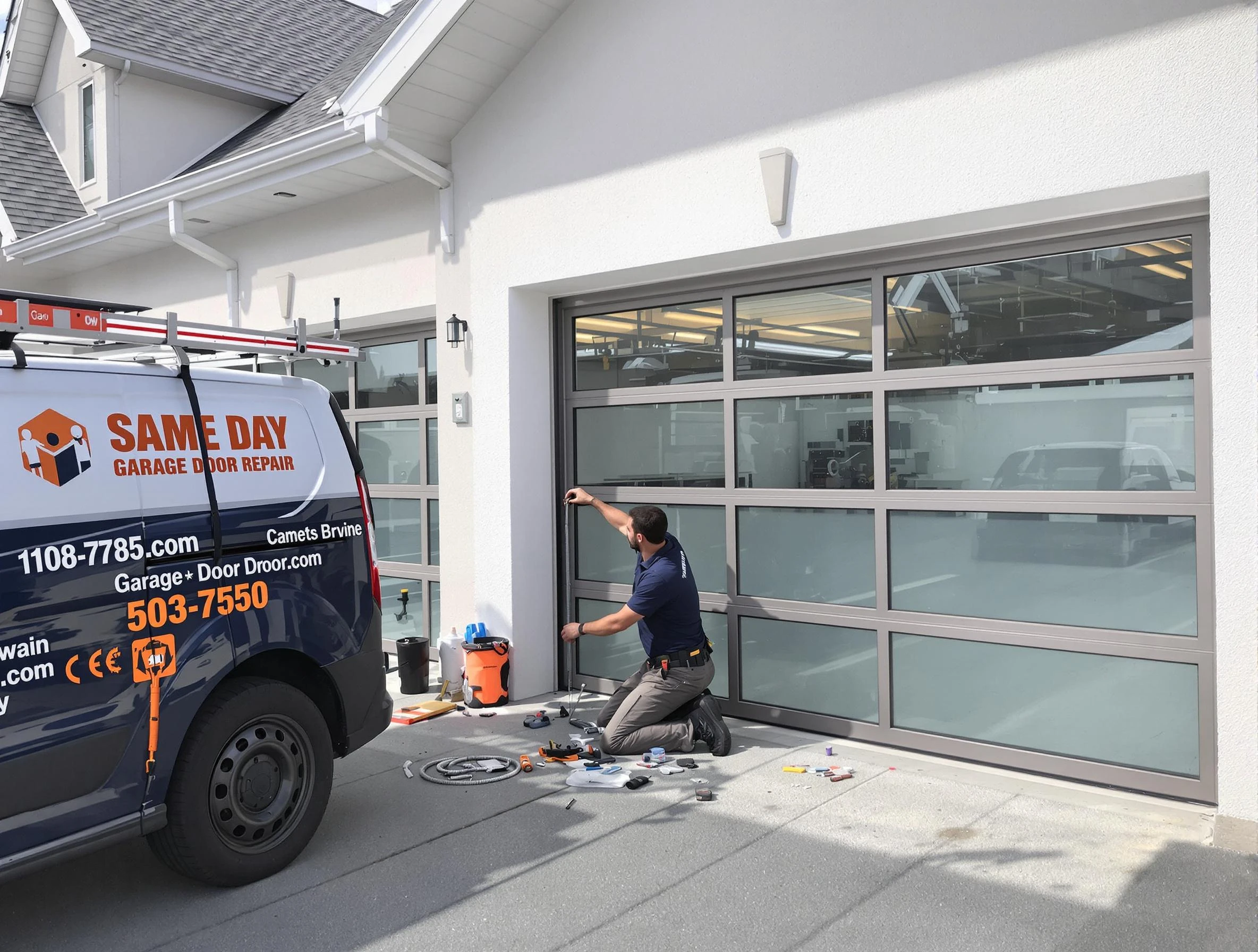 Same-day garage door repair service by Cranberry Garage Door Repair in Cranberry